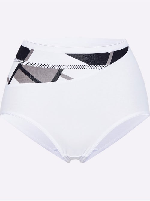 Lot de 4  - Slip Taille Haute Jersey Fin - Taille Standard - Witt - Kiabi