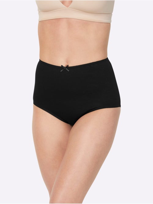 Lot de 4  - Slip Taille Haute Jersey Fin - Taille Standard - Witt - Kiabi