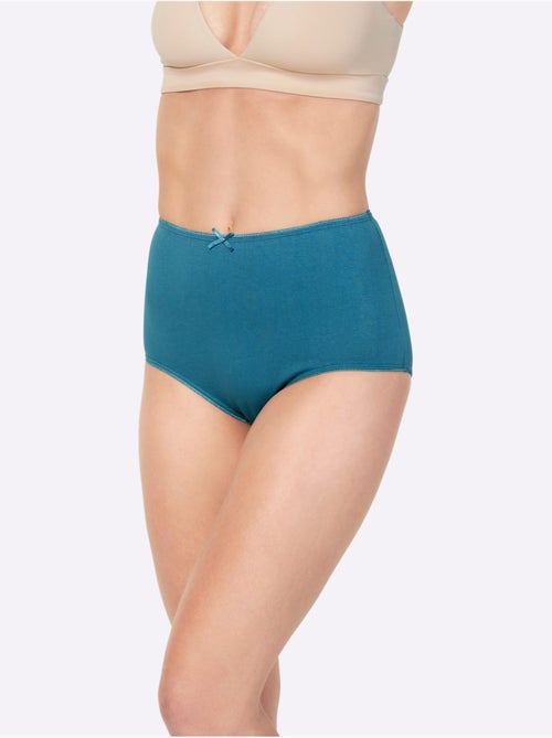 Lot de 4  - Slip Taille Haute Jersey Fin - Taille Standard - Witt - Kiabi