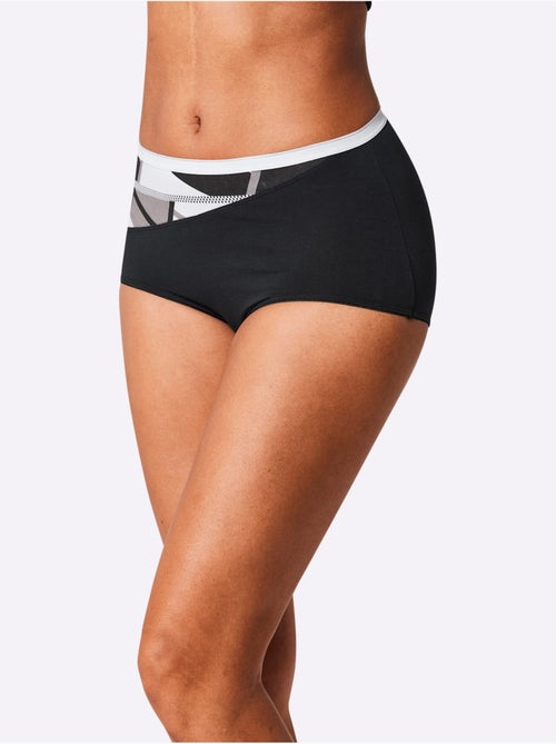Lot de 4  - Slip Taille Haute Jersey Fin - Taille Standard - Witt - Kiabi