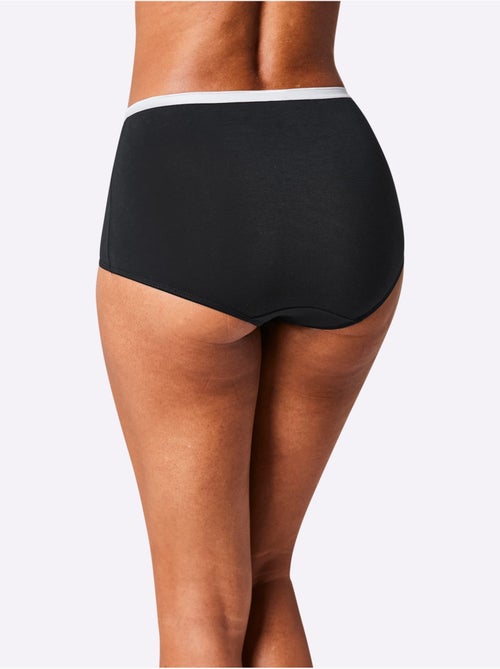 Lot de 4  - Slip Taille Haute Jersey Fin - Taille Standard - Witt - Kiabi