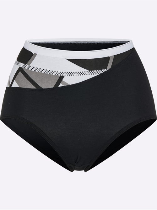 Lot de 4  - Slip Taille Haute Jersey Fin - Taille Standard - Witt - Kiabi