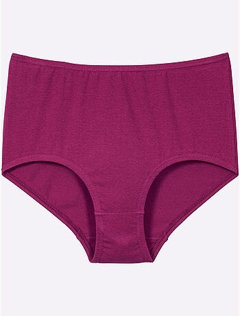 Lot de 4 - Slip Taille Haute Lot De 4 - Taille Standard - Moda Vilona