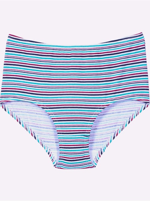Lot de 4  - Slip Taille Haute Lot De 4 - Taille Standard - Moda Vilona - Kiabi