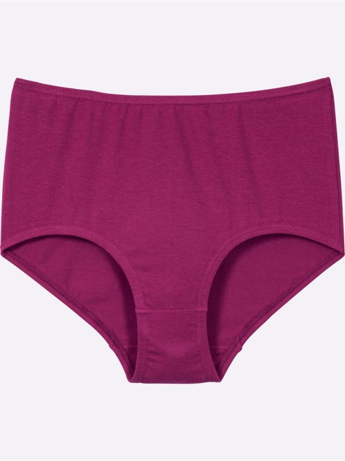 Lot de 4  - Slip Taille Haute Lot De 4 - Taille Standard - Moda Vilona - Kiabi