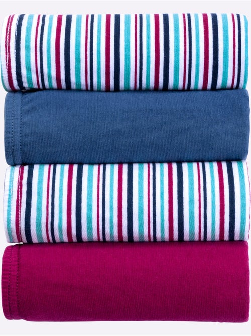 Lot de 4  - Slip Taille Haute Lot De 4 - Taille Standard - Moda Vilona - Kiabi