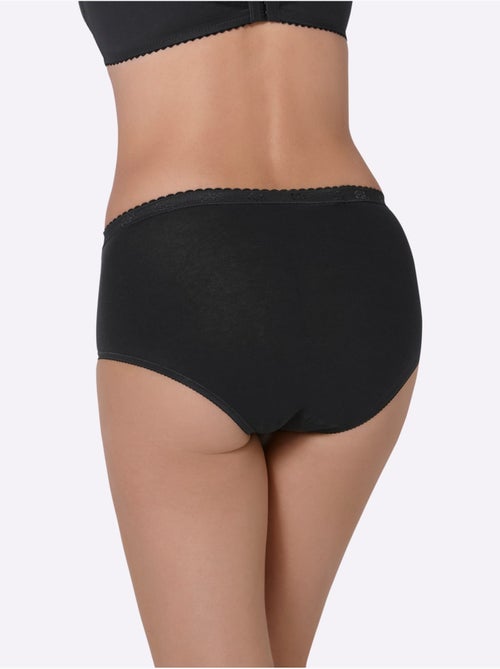 Lot de 4  - Slip Taille Haute Qualité Coton - Taille Standard - Witt - Kiabi
