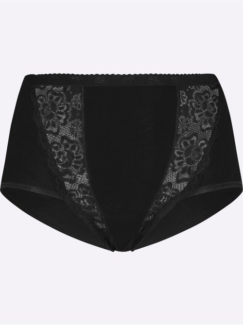 Lot de 4  - Slip Taille Haute Qualité Coton - Taille Standard - Witt - Kiabi