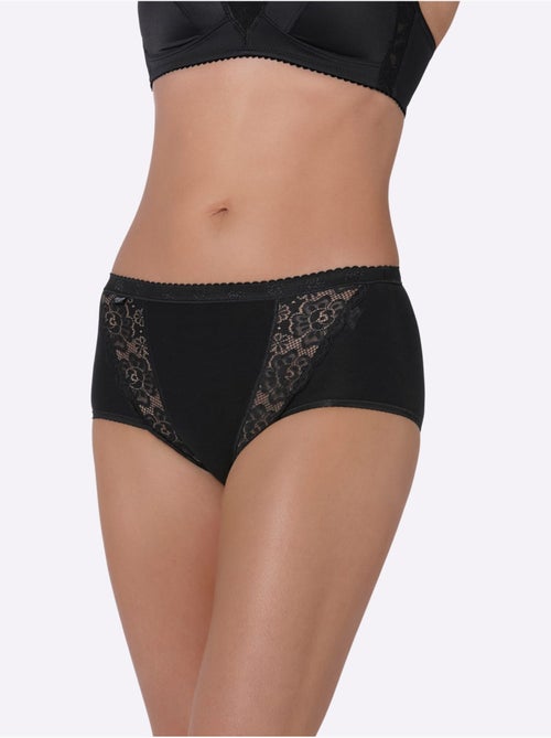 Lot de 4  - Slip Taille Haute Qualité Coton - Taille Standard - Witt - Kiabi