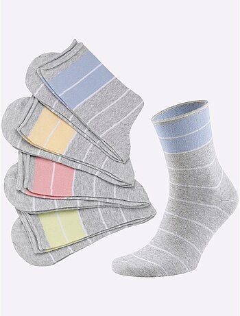 Lot de 4 - Socquettes Pour Dames Qualité Coton - Taille Standard - Witt