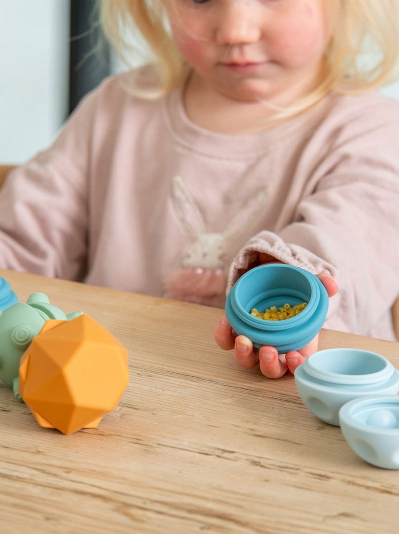 Lot de 4 Balles sensorielles en silicone Multicolore - Kiabi