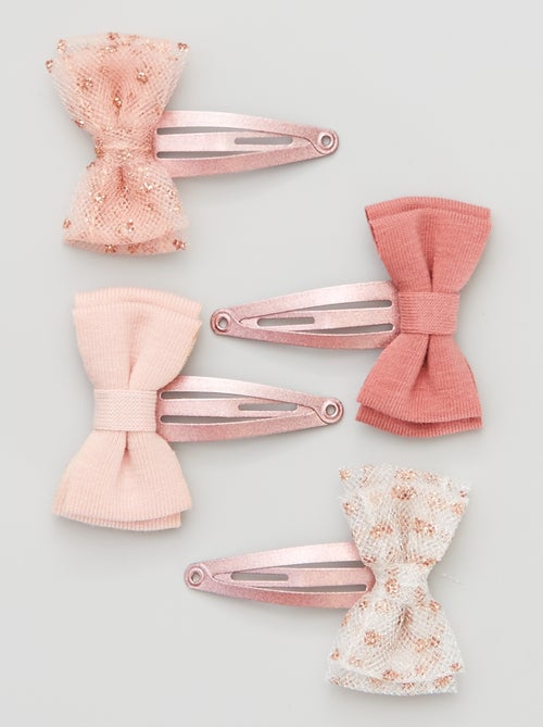 Lot de 4 barrettes clic clac - Kiabi
