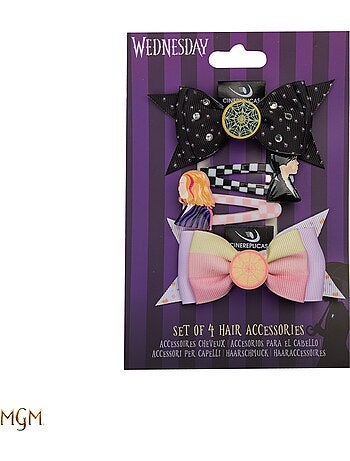 Lot de 4 barrettes Mercredi - Mercredi