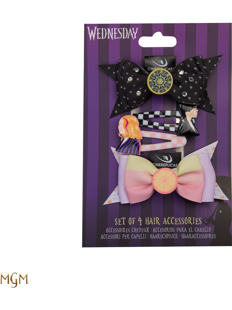 Lot de 4 barrettes Mercredi - Mercredi Multicolore - Kiabi
