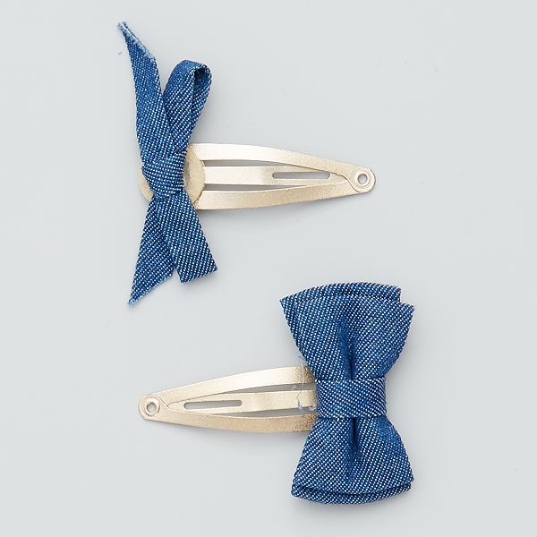 Lot De 4 Barrettes Nœud Fille 3 12 Ans Bleu Kiabi 2 50