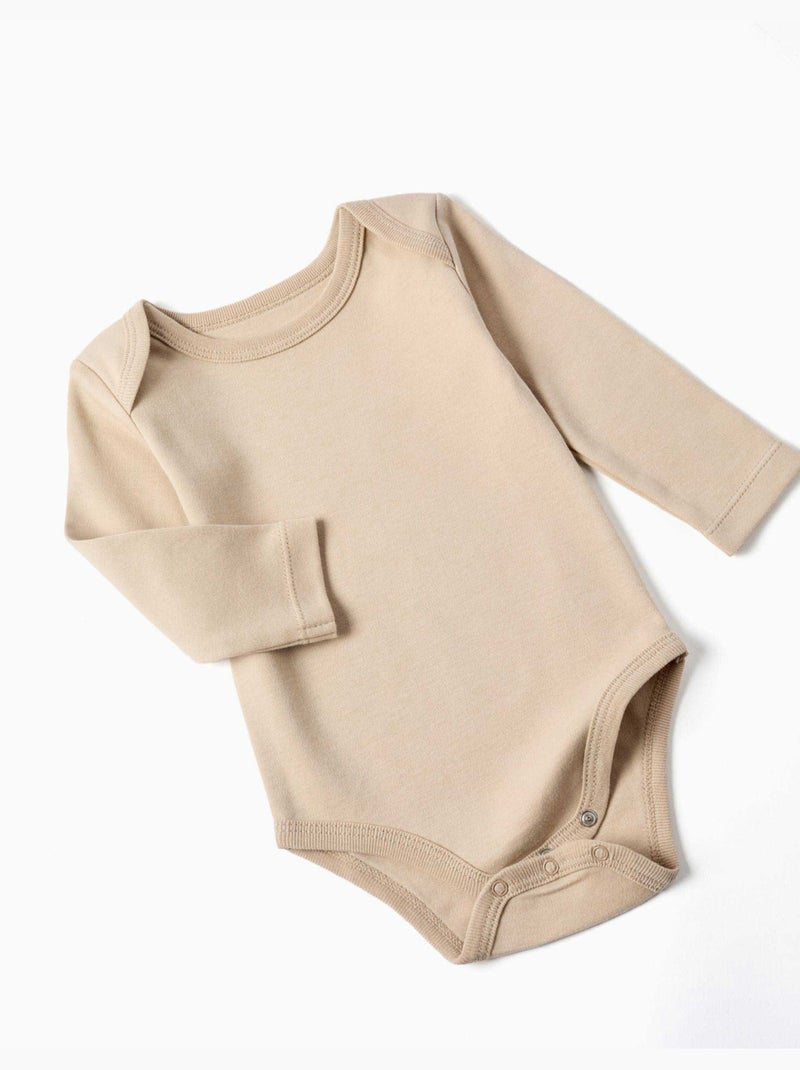 Lot de 4 bodies à emmanchures américaines en coton peigné Multicolore - Kiabi