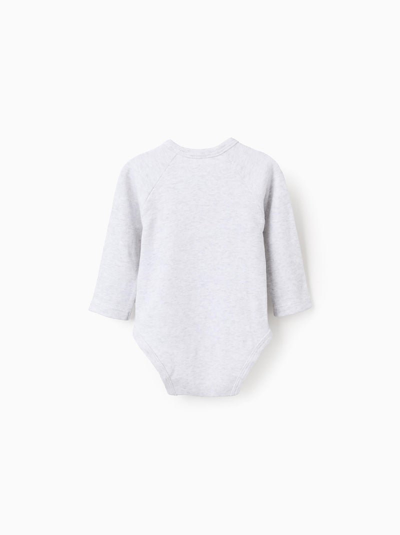 Lot de 4 Bodies Croisés Blanc Gris - Kiabi