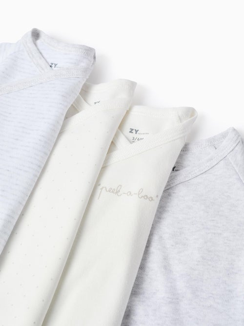 Lot de 4 Bodies Croisés - Kiabi