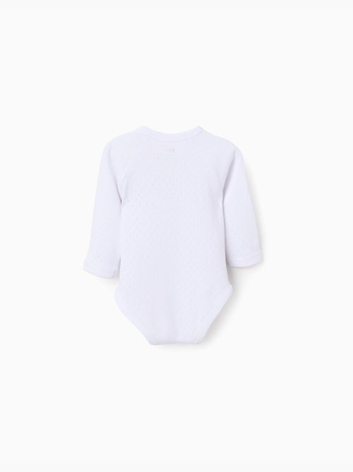 Lot de 4 bodies croisés en coton peigné - Kiabi