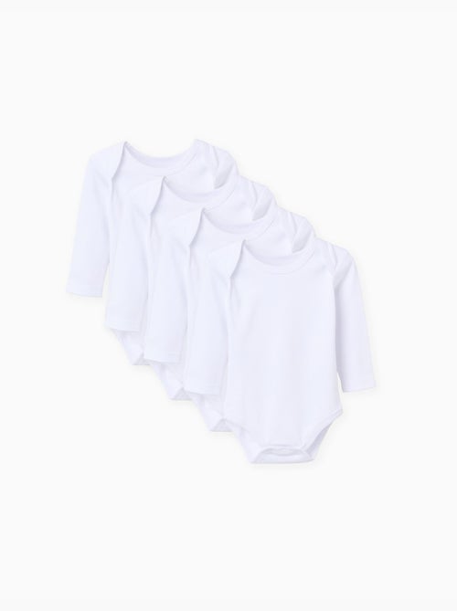 Lot de 4 bodies en coton à emmanchures US - Kiabi