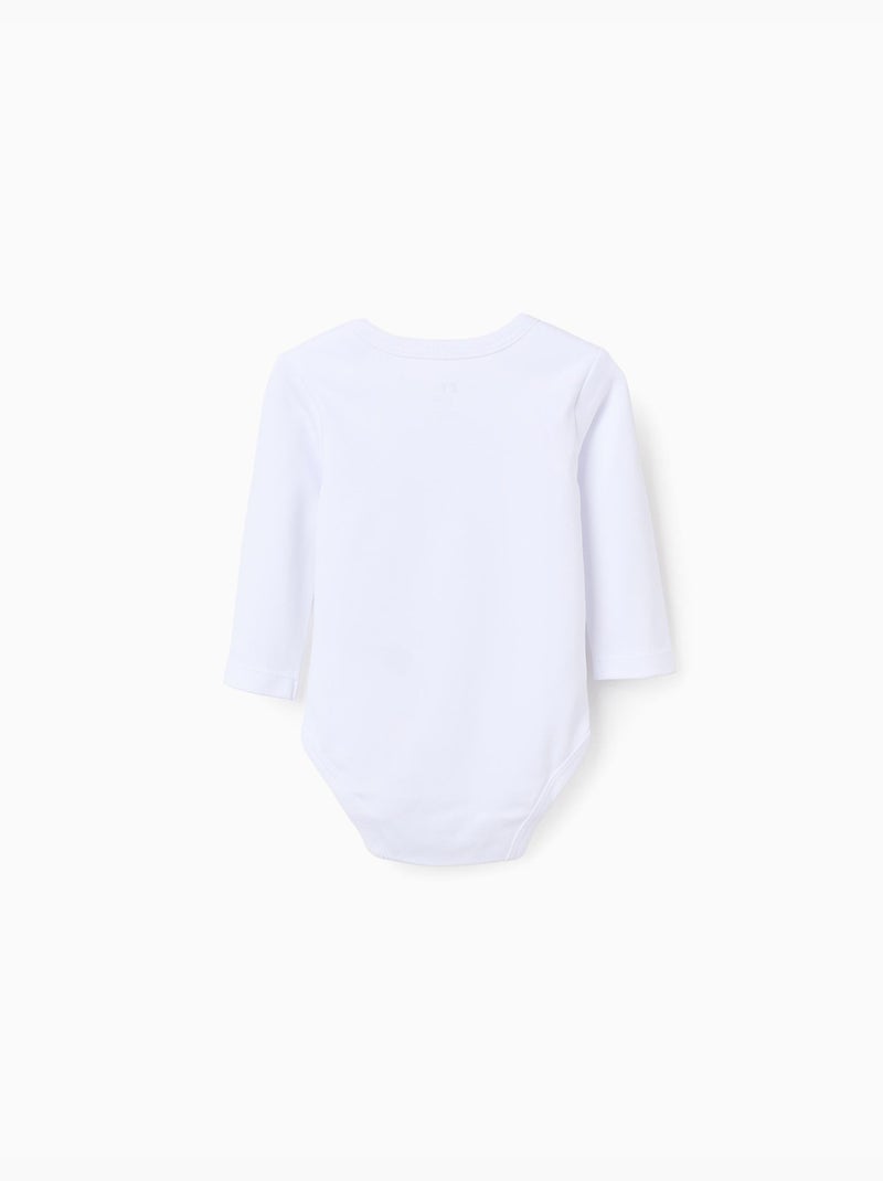 Lot de 4 bodies en coton à emmanchures US Blanc - Kiabi