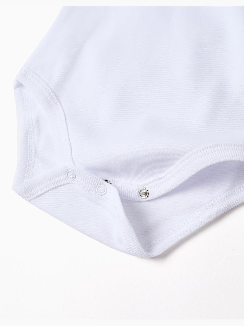 Lot de 4 bodies en coton à emmanchures US Blanc - Kiabi