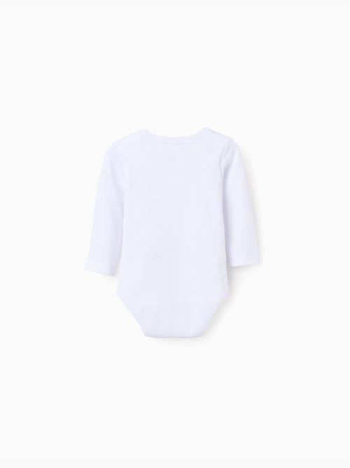 Lot de 4 bodies en coton avec imprimé - Kiabi