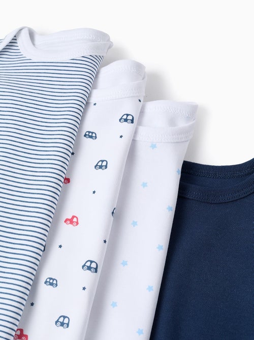 Lot de 4 Bodies en Coton - Kiabi