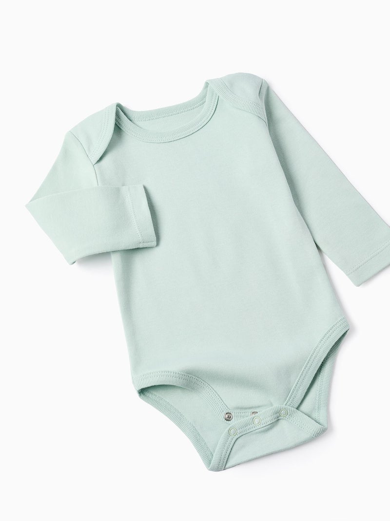 Lot de 4 Bodies en Coton Blanc Rose - Kiabi