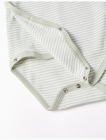 Lot de 4 bodies en coton croisés