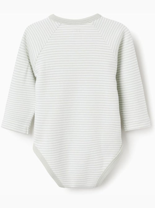 Lot de 4 bodies en coton croisés - Kiabi