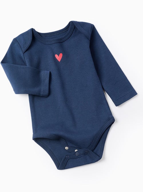 Lot de 4 Bodies en Coton Hearts - Kiabi