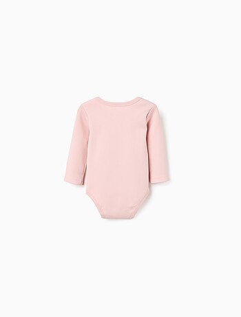 Lot de 4 bodies en coton unis/à fleurs