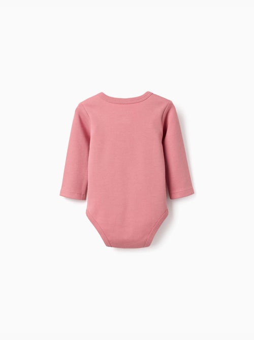 Lot de 4 bodies en coton unis/imprimés - Kiabi