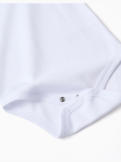 Lot de 4 bodies unis à bretelles - Kiabi