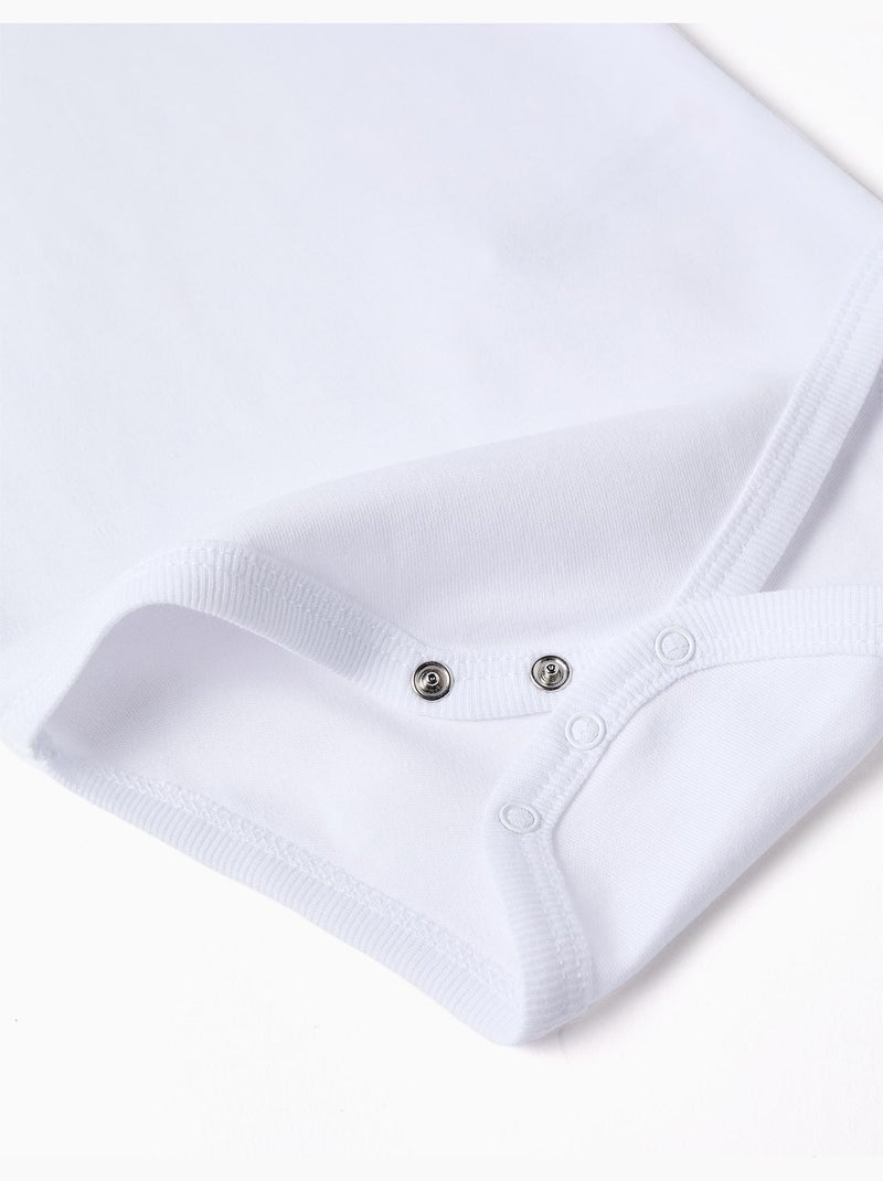 Lot de 4 bodies unis sans manches Blanc - Kiabi