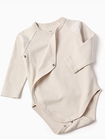 Lot de 4 bodys croisés en coton