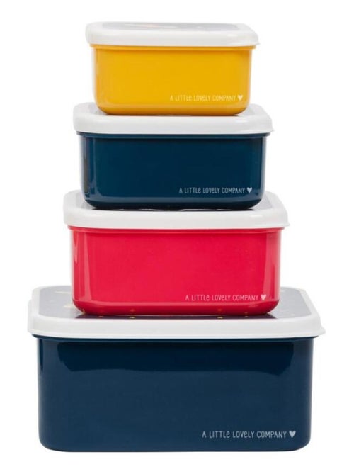 Lot de 4 boîtes à goûter Espace - Kiabi