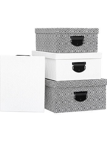Lot de 4 boîtes de rangement BOX'