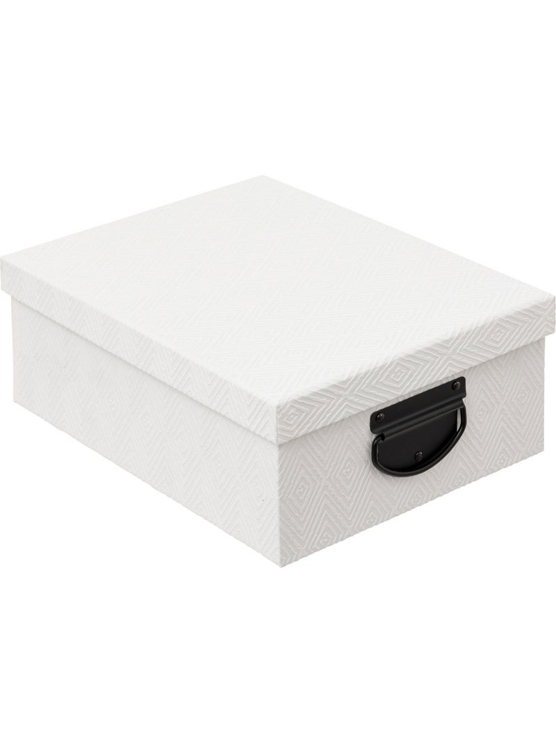 Lot de 4 boîtes de rangement BOX' Blanc - Kiabi