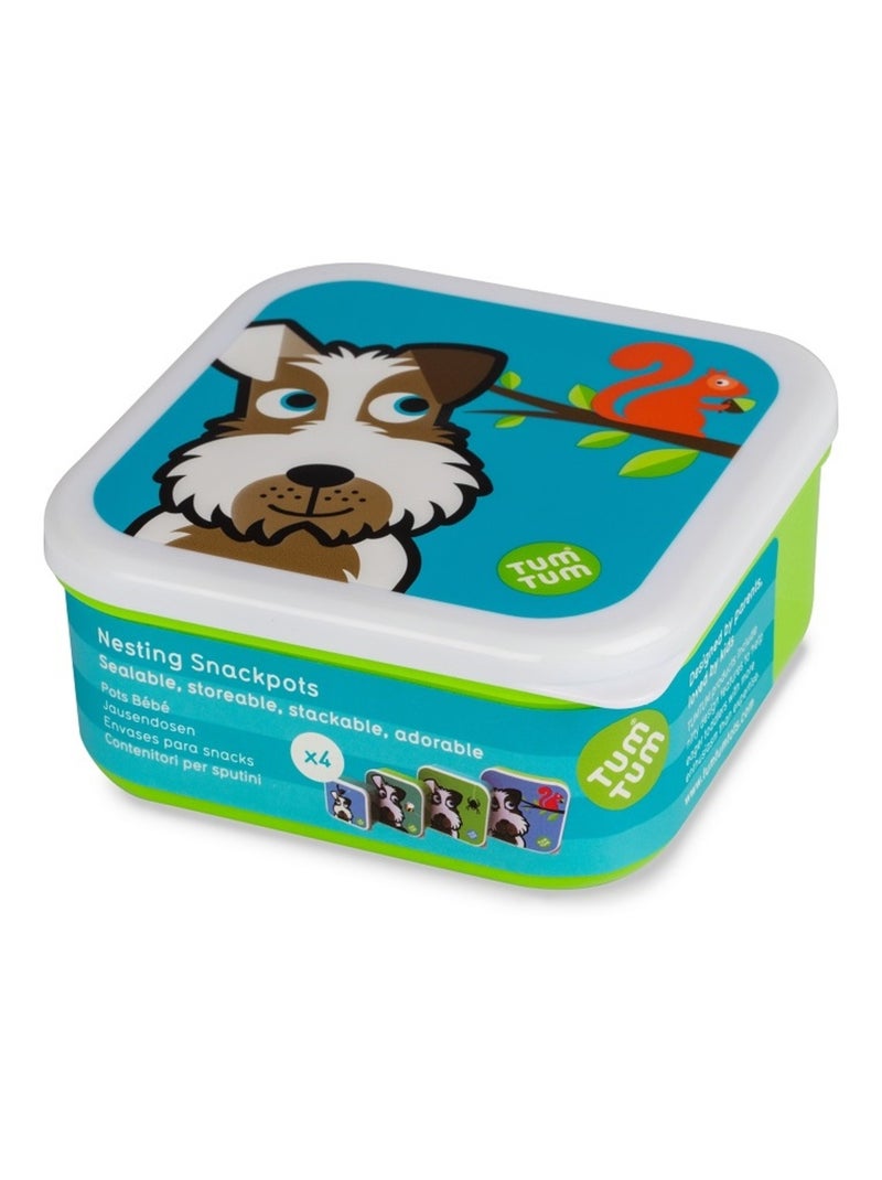 Lot de 4 Boites gigognes Scruff Multicolore - Kiabi