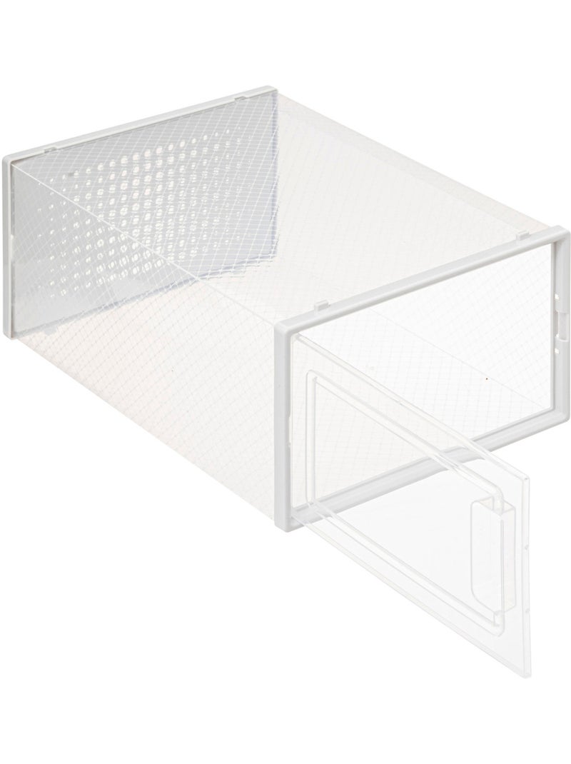 Lot de 4 boîtes range-chaussures FOLD'N'BOX Transparent - Kiabi