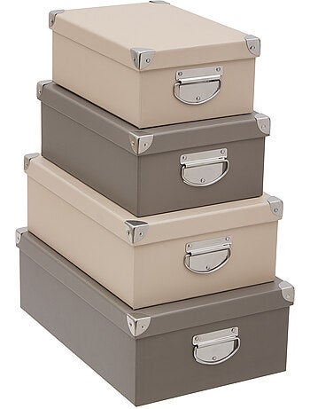 Lot de 4 boîtes rectangulaires BOX'