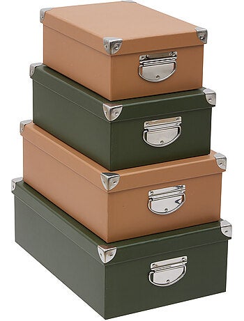Lot de 4 boîtes rectangulaires BOX'