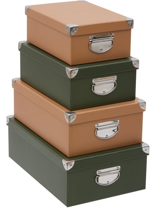 Lot de 4 boîtes rectangulaires BOX' - Kiabi