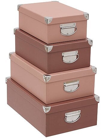 Lot de 4 boîtes rectangulaires BOX'