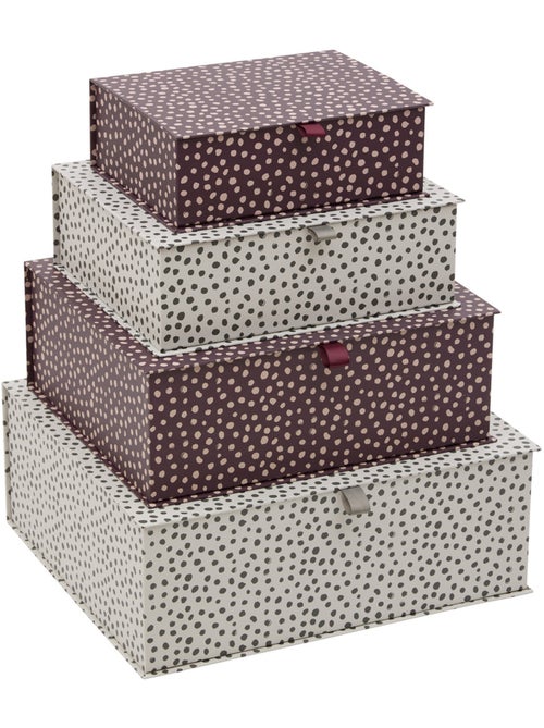 Lot de 4 boîtes rectangulaires BOXTAB - Kiabi