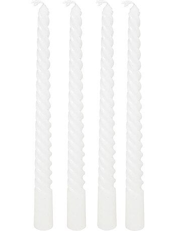 Lot de 4 bougie-bâtons TWIST MANY