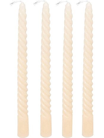 Lot de 4 bougie-bâtons TWIST MANY