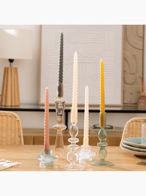 Lot de 4 bougie-bâtons TWIST MANY - Kiabi